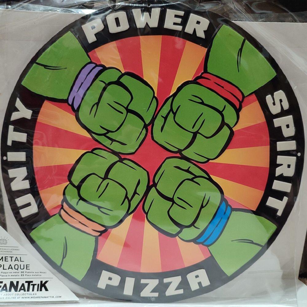 Teenage Mutant Ninja Turtles Metal Tin Sign Wall Hanging TMNT Collectible